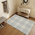 thumbnail image 2 of Washable Area Rugs 2.7x5 FT Buffalo Plaid Rugs for Living Room Non-Slip Low-Profile Rectangle Slate Blue Grey Farmhouse Gingham Striped Large Rug Carpet for Bedroom Dining Room Home Decor, 2 of 8