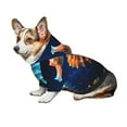 thumbnail image 7 of Honeii Yellow Fish Seahorse Print Small Dog Hoodies Pet Hooded Sweatshirts Fall Winter Puppy Cat Sweaters Warm Clothes for Small Dogs Outfits Costume-X-Small, 7 of 7
