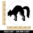 thumbnail image 2 of Scared Hissing Black Cat Halloween Self-Inking Rubber Stamp Ink Stamper - Black Ink - Large 1-1/2 Inch, 2 of 7