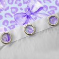 thumbnail image 4 of Manfei Vintage Purple Ribbon Curtains Pack of 2 (42x84 Each) for Kids, Chic Cheetah Print Curtains Blackout, Fashion Bowknot Style Bedroom Curtains, Curtains and Drapes Decor, 4 of 6