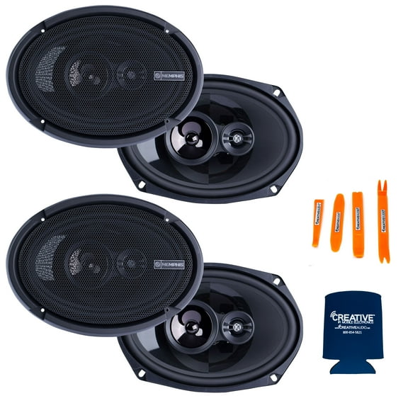 Memphis Audio Speaker Bundle: 2 Pair of PRX6902 Power Reference Series 6X9" 2-Way Coaxial Speakers