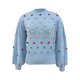 thumbnail image 4 of Gibobby SuéTer Para Mujeres Suéter de punto de colorido con cuello redondo elegante para mujer: elegante de otoño e invierno(Azul,M), 4 of 6