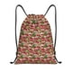thumbnail image 1 of Fotbe Red Houses Bolsa Mochila con Cordón Estampada, Bolsa de Gimnasio Deportiva, Bolsa Cinch, Bolsa con Cordón para Hombres y Mujeres-Medium, 1 of 6