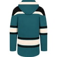 thumbnail image 3 of Men's '47  Teal San Jose Sharks Superior Lacer Lace-up Hoodie, 3 of 3