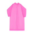 thumbnail image 1 of impermeable portátil, ligero y con capucha, reutilizable, ideal para senderismo, actividades al libre, para hombres y mujeres. Rosa, 1 of 8