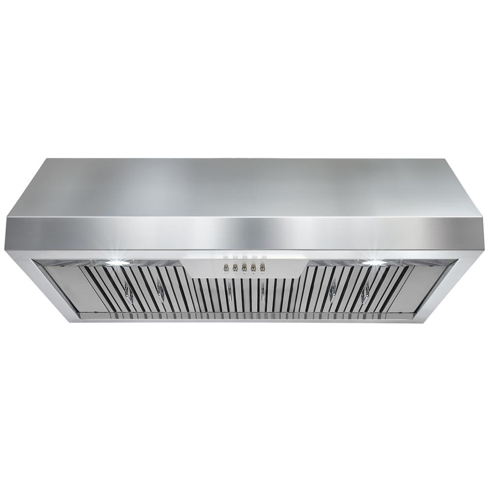 AKDY 36 in. Under Range Hood in Stainless w/LEDs Electronic