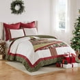 thumbnail image 2 of Greenland Home Christmas Tree - Authentic Patchwork - Cotton Quilt Set, 3-Piece King/Cal King, Holiday, 2 of 9