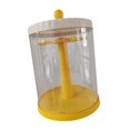 thumbnail image 4 of Vitrina transparente para figuras, a prueba de polvo, para dormitorio, figuras pequeñas, juguetes, colecciones transparentes amarillo, 4 of 8