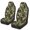 Camo Hunting Green, variant on HUISEFOR Camo Hunting Wolf Car Seat Cover Breathable Elastic Car Front Seat Covers Comfortable Cars Interior Accessories Soft Universal Size Fit for Most Sedan SUV