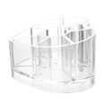 thumbnail image 3 of Transparent Acrylic Heart Shaped Makeup Brush Holder for Storage Use with Multiple Grids Clear, 3 of 4