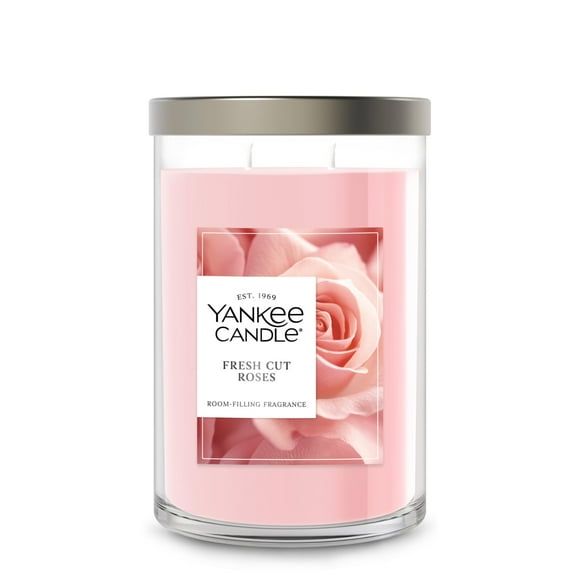 Vela perfumada Yankee Candle con rosas recién cortadas, 590 ml