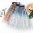 thumbnail image 5 of XIAONU Sparkly Tulle Midi Skirt For Women Tiered Ruffled Skirt Lightweight Glamorous Party Skirt, 5 of 5