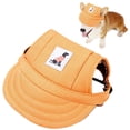 thumbnail image 2 of Pet Baseball Cap - Qyaukm Dog Hat Dog Sun Hat Dog Baseball Cap Dog Trucker Hat Dog Hats for Small Medium Large Dogs with Ear Holes Adjustable Breathable Design Outdoor All Season, 2 of 9