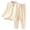 Beige, variant on xaoyunyn Pants Set for Girls 2 Piece Outfits Casual Comfy Solid Color Long Sleeve Round Neck Homewear 1-11 Years