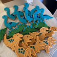 thumbnail image 5 of ZHAOCHENG Juego de cortadores de galletas de dinosaurio, 10 piezas, cortador de galletas de dinosaurio para fiesta de dinosaurios para niños, galletas para el hogar, molde para pastel de chocolate, ut, 5 of 5