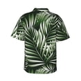 thumbnail image 3 of Balery Tropical Palm Leaves1 Print Men's Hawaiian Shirts Short Sleeve Beach Shirt Relaxed Fit Vacation Button Down Shirts-Small, 3 of 9
