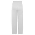 thumbnail image 7 of Lenpel Wide Leg Sweatpants for Women Elastic High Waisted Drawstring Lounge Pants Baggy Workout Casual Trousers with Pockets(White,Small), 7 of 7