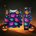 thumbnail image 6 of Matching Family Halloween Pajamas Set - 2026 Cute Ghost & Pumpkin Print Two-Piece Sleepwear Pjs - Family Matching Pajamas Soft Holiday Jumpsuit Loungewear for Family, 6 of 6
