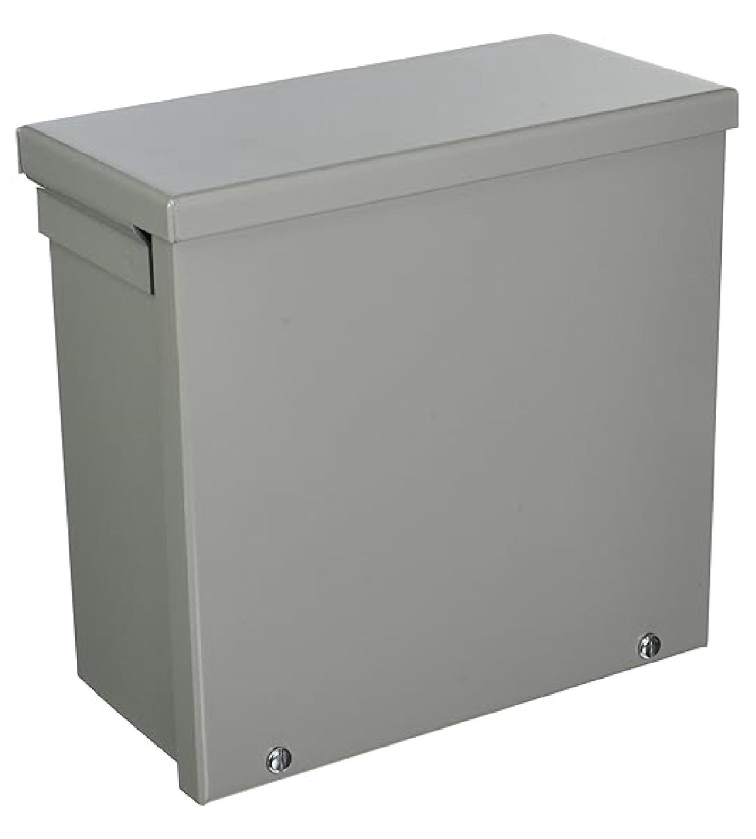 NEMA 3R Electrical Enclosure - 8x8x4 Inch Galvanized Steel - Screw Cover Wiring/Junction Box - Outdoor Rated - UL Listed - A8R84