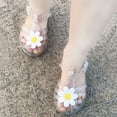thumbnail image 5 of THJRPQJFD Baby Jelly Flats with Floral Kids Dance Shoes Toddler Party Mary Jane Cosplay Shoes Princess Sandals for Little Girls Shoes, 5 of 5