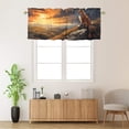 thumbnail image 2 of Fox Kitchen Valance Curtains Rustic Lodge Forest Cabin Country Hunting Wild Animal Window Valance for Living Room Bedroom, Kitchen Valance Rod Pocket Window Decor Curtain 54 by 18 in, 1 Panel, 2 of 6