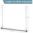 thumbnail image 3 of OLIYNEDY Hanging Closet Rod, Length and Height Adjustable Closet Hanging Organizer,35 Inch Height Space-Saving Clothes Hanging Bar, 3 of 6