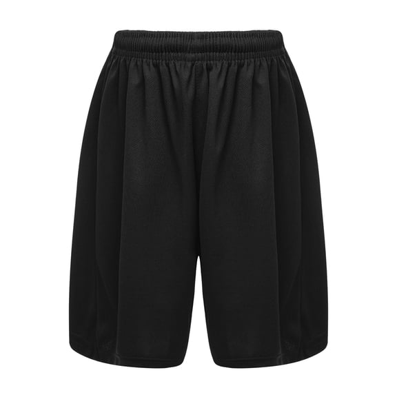 Venjoe Kids Boys Girls Solid Color Sports Shorts Running Basketball Training Underwear Gym Fitness Black 18