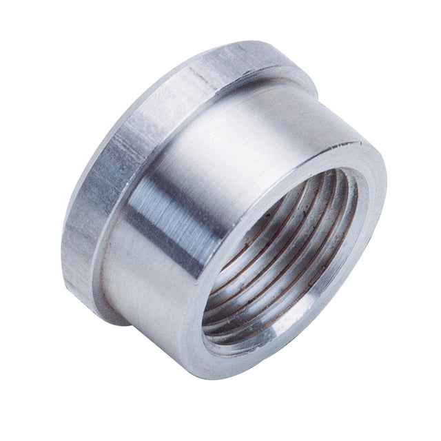 Russell Automotive Weld-In Bung 670780 Female 3/4 Inch -14 NPT; Aluminum; Single
