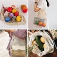 thumbnail image 6 of mdesiwst Shopping Bag Foldable Extra Large Capacity Storage Bag Lightweight Cotton Mesh Tote Bag for Grocery Food Toys Clothing, 6 of 8
