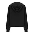 thumbnail image 3 of clear 50% off Usmixi Sweatshirt for Women Half Zip Sweatshirt for Women Cozy Fleece Long Sleeve Stand Neck Pullover Tops Loose Pocket Casual Solid Ladies Fall Sweater Winter Sweatshirt, 3 of 5