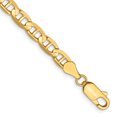 thumbnail image 1 of 10k Yellow Gold 4.5mm Concave Anchor Chain Bracelet, 1 of 6