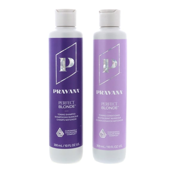 Pravana Perfect Blonde Toning Shampoo and Conditioner Set 10 oz