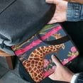 thumbnail image 4 of AWERP Giraffes Palm Trees Flowers Laptop Bag Diving Fabric Soft Carrying Travel Case (Idea) Laptop Sleeve Carrying Bag 15inch, 4 of 5