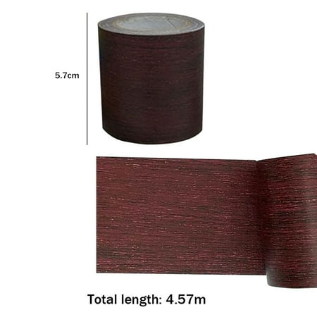 

Hhdxre Woodgrain Repair Tape Patch Wood Textured Furniture Adhesive Tape Strong Stickiness Waterproof(Dark Maroon)