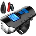 thumbnail image 1 of USB Rechargeable Bike Light Set, Waterproof Bike Headlight Tail Lights, with 4 Light Modes and Horn Lamp High Decibel Speakers, LED Cycling Lights for Road & Mountain, 1 of 7