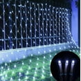 thumbnail image 3 of LED Net String Lights, 8 Modes Plug in Christmas Decor Lights, Waterproof Mesh Lights for Trees, Garden, Outdoor, Yard Home Decorations (Cool White, 1.5x1.5m), 3 of 10