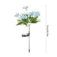thumbnail image 3 of geerera Solar Powered Lily Flower Lights, Waterproof Landscape Lighting, Outdoor Garden Stakes, for Pathway, Yard, Patio Decor, 3 of 6