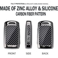 thumbnail image 3 of Key Fob Cover Compatible with Mazda 3 CX-9 MX-30 EV CX-5 CX-30 CX-50 CX-90 2023-2026 4 Button Metal Key Cover Keychain Case Holder Protector,2-button, 3 of 6