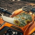 thumbnail image 3 of Uorisanigo Sunflower Print ATV Seat Cover Motorcycle Cover Four Wheeler Accessories Universal Compatible with Polaris Sportsman Polaris Scrambler Honda Rancher(23×10 Inch), 3 of 7