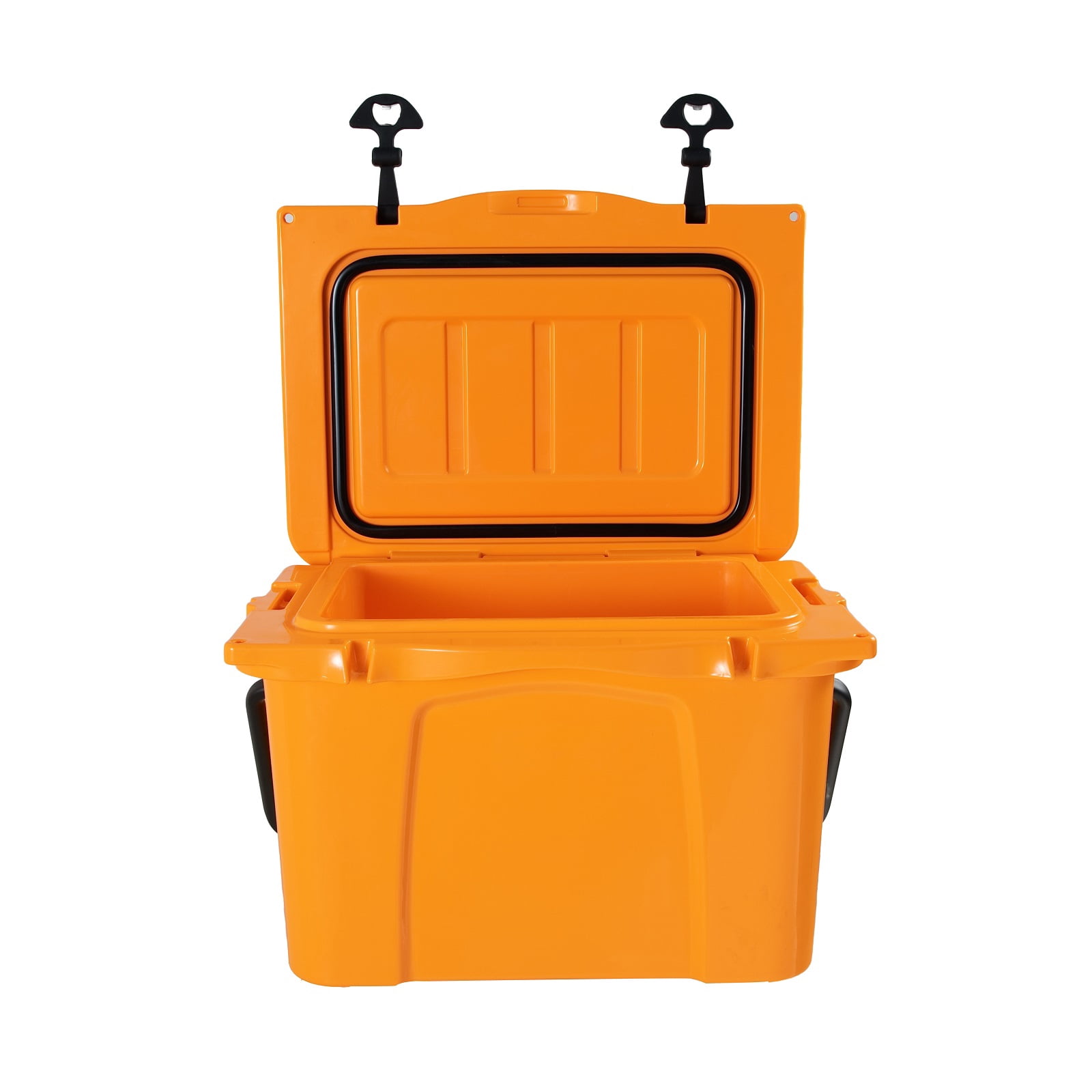 25QT Portable Insulated Hard Cooler with Bottle Opener, Cup Holder and Built-in Ruler, Ideal for Travel, Beach, Camping and Fishing