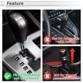 thumbnail image 3 of Pomo de Cambio Universal Unique Bargains para Coche, Pomo de Palanca de Cambios de Cuero Sintético para Vehículos Automáticos y Manuales con 4 Adaptadores Negro 1 Juego, 3 of 7