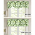 thumbnail image 4 of Tie Up Valance Curtain for Kitchen,Farm Lemon Leaves Rod Pocket Short Curtains Adjustable Tie-Up Shade Valances,Village Green Plants Fruits Window Treatment for Bathroom Living Room Bedroom, 4 of 8