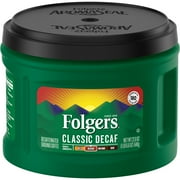 Folgers Decaf Coffee, Ground Coffee, Classic Medium Roast, 22.6 Ounce Canister