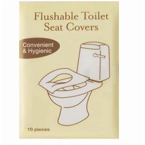 English Packaging: 10 Pieces Of Soluble Water Disposable Toilet Seat Pad. For Travel. Toilet Seat Paper Pad. Convenient Pack.