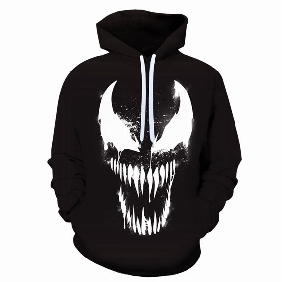 Venom 3D digital print pullover sports casual hoodie sweater spring and autumn