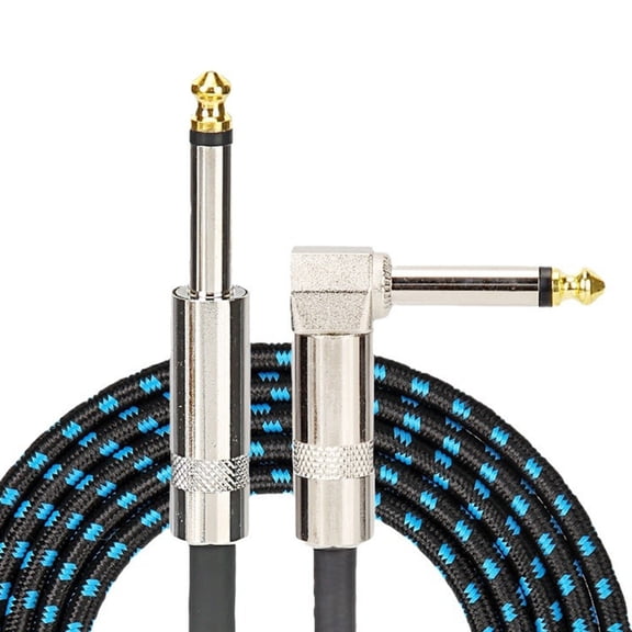 Professional Grade 1/4Inch To 6.35mm Audios Cable Right Angle Connectors