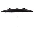thumbnail image 1 of CorLiving Bertha 15ft Double Patio Umbrella, 1 of 9