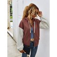 thumbnail image 3 of REDHOTYPE Women's Button Long Sleeve Brushed Jacket Coats with Pockets, 3 of 7