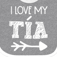 thumbnail image 4 of Inktastic I Love My Tia with Arrow Boys or Girls Baby Bib, 4 of 4