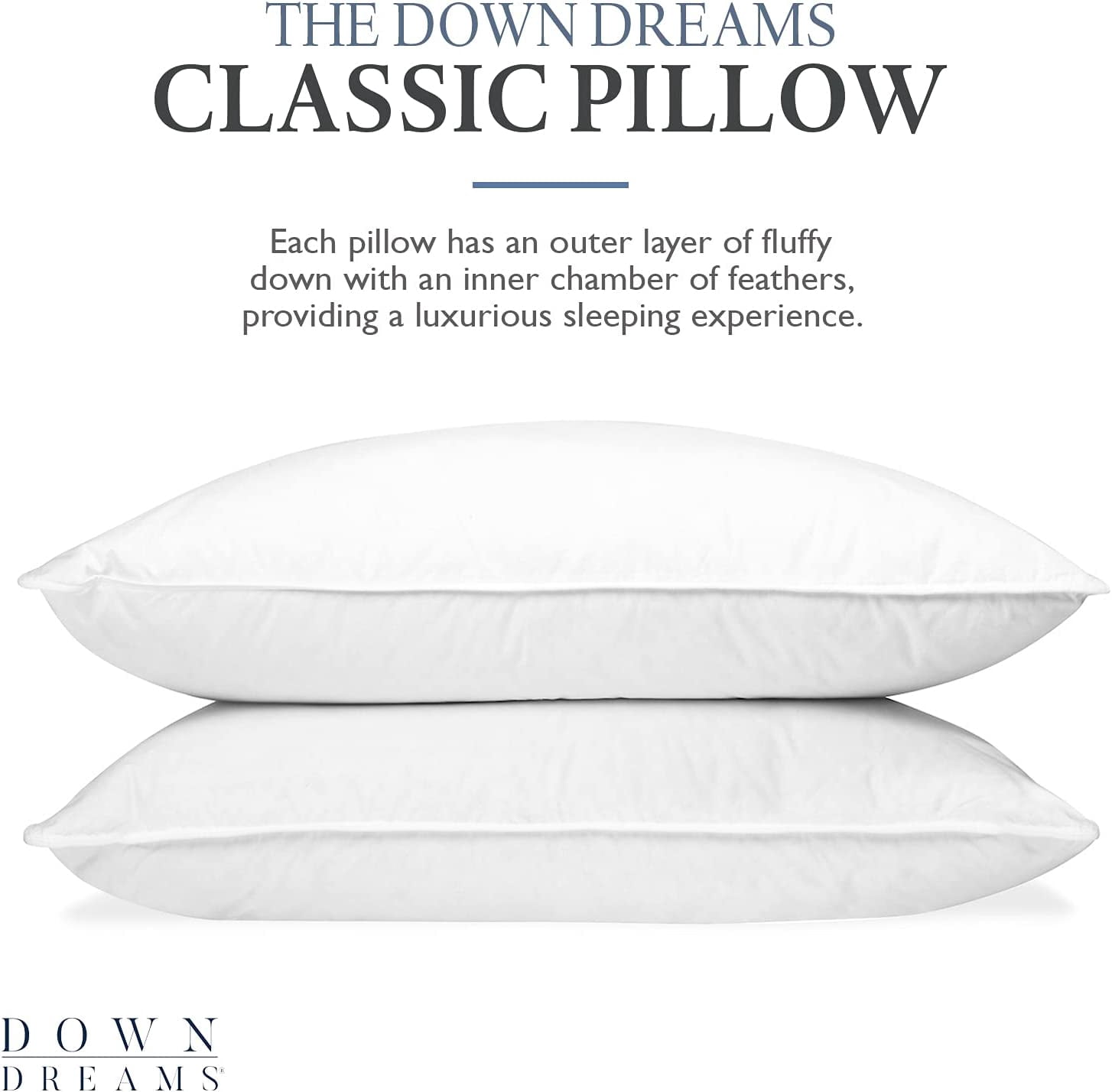 Down Dreams Classic Queen Pillow